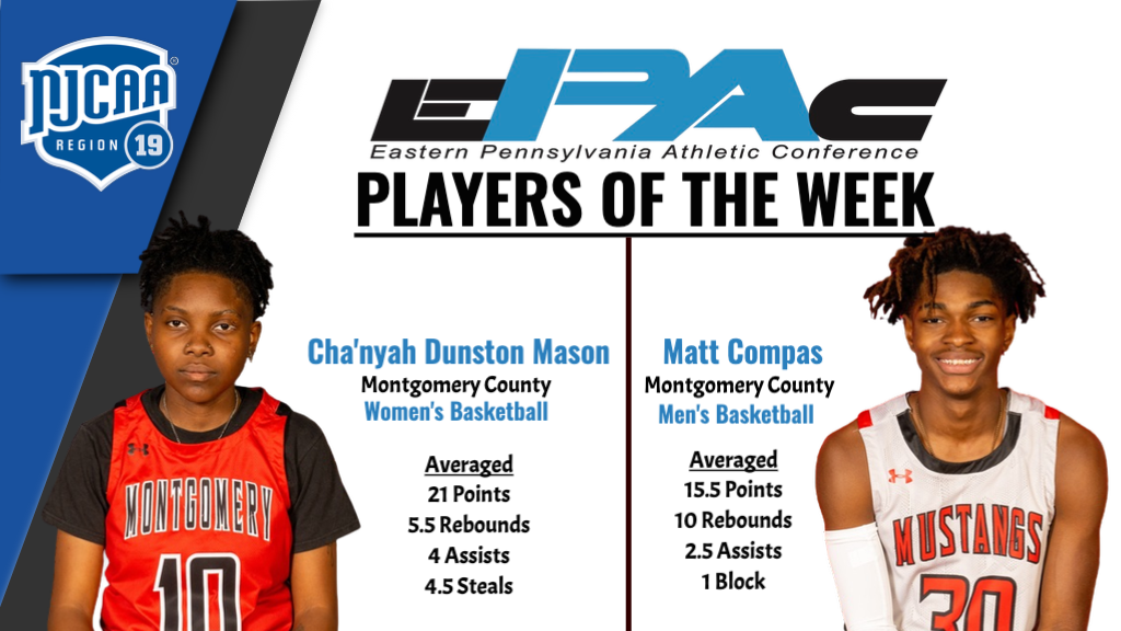 Mustangs Tabbed with EPAC POTW Honors
