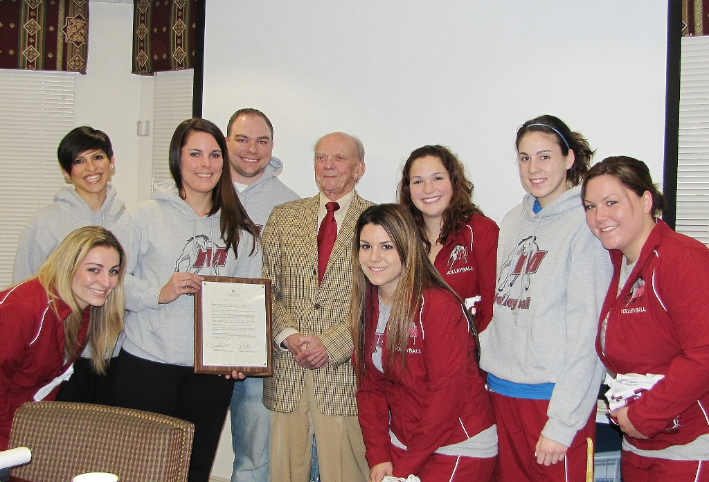 Women's Volleyball Team Honored by President, Board of Trustees